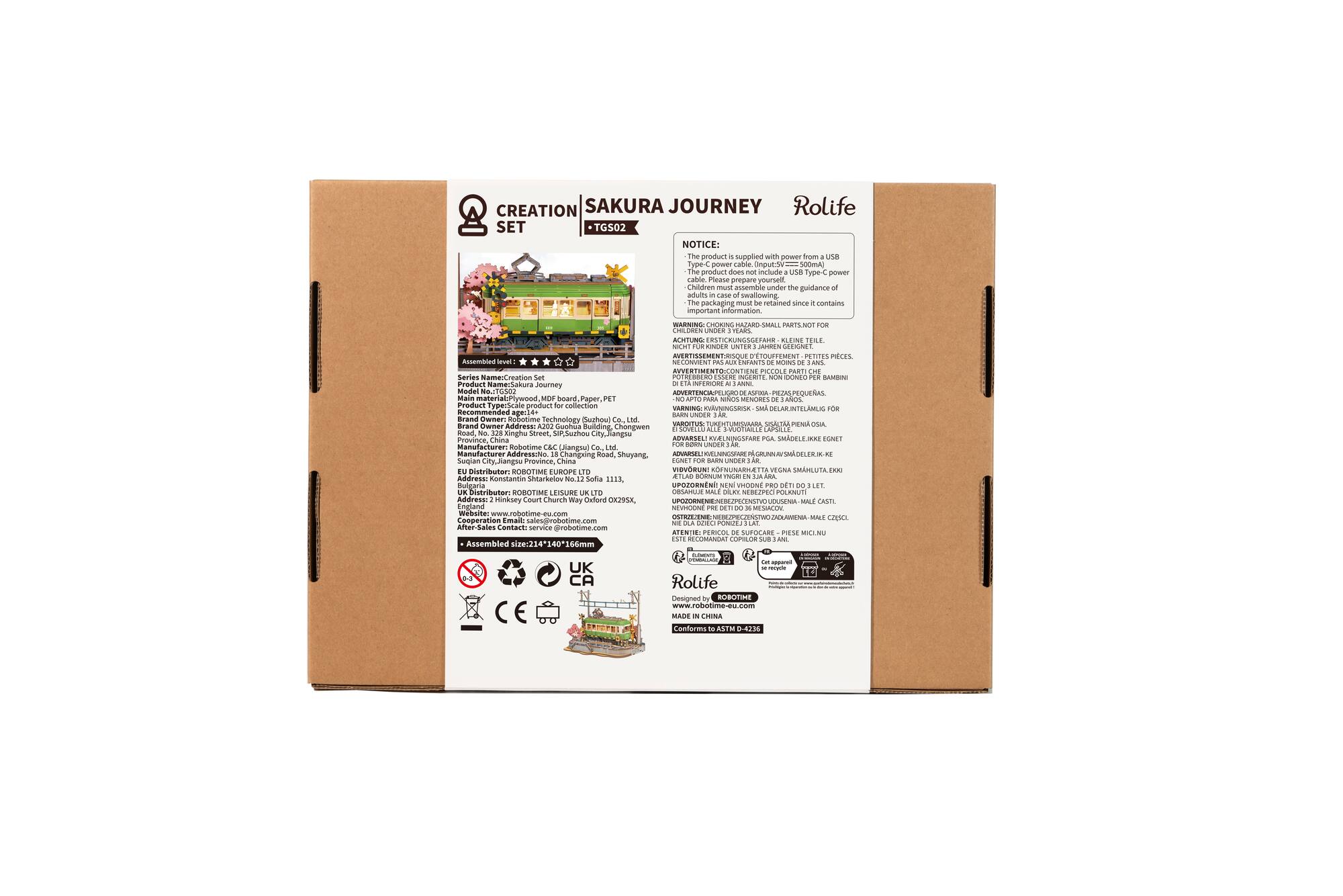 Rolife® Sakura Journey 3D Puzzle Creation Set